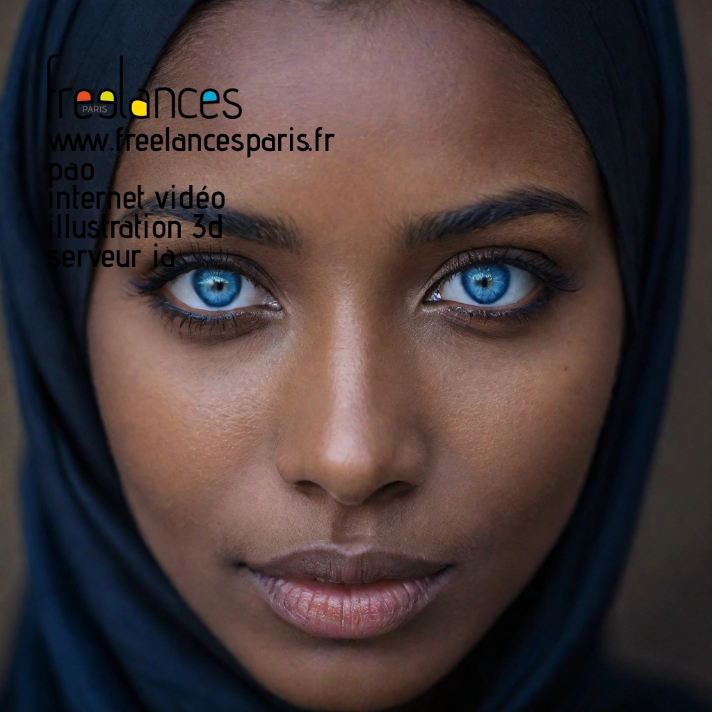 Pao mise en page internet vidéo illustration 3d serveur IA générative AI freelance paris studio de création magazines 7302lg70